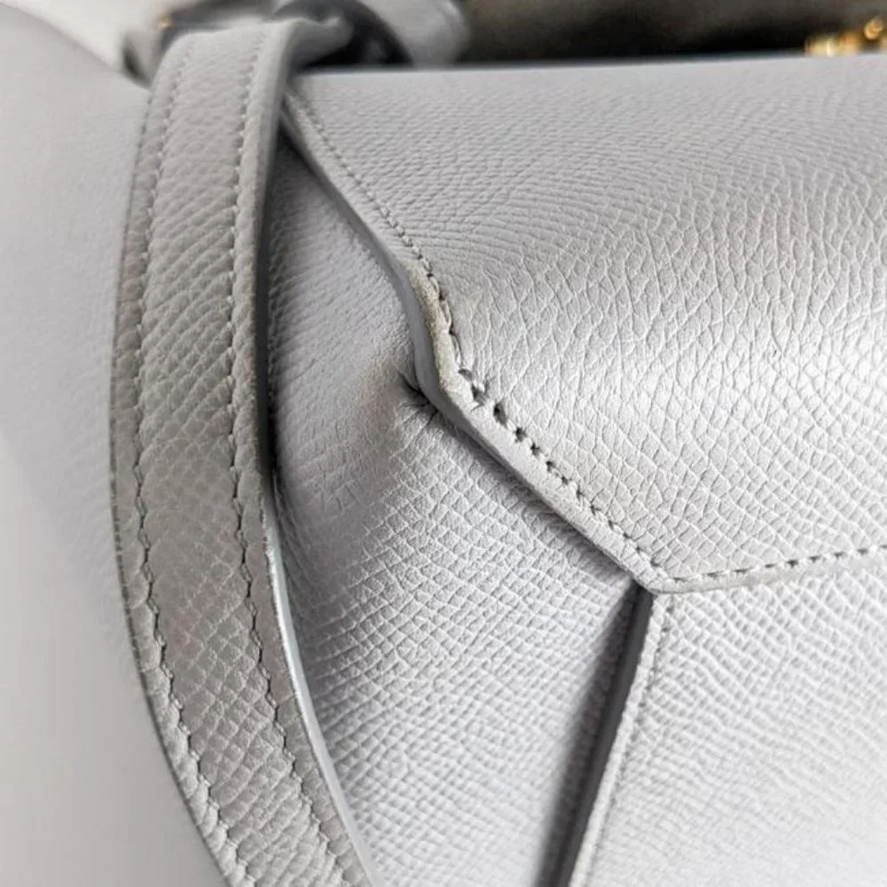 Celine Grey Grained Leather Micro Belt Bag Satchel - Picture 7 of 11